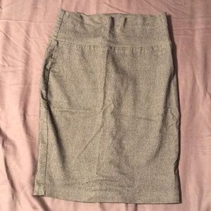 Gray pencil skirt